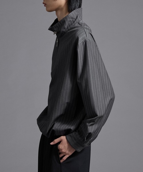 Loose/ルース（ルース）の「ファイヤーマンフック ハイネックハーフジップドローコード長袖シャツ（シャツ/ブラウス・メンズ・ブラック/バーガンディー/グレー・M/S/L）」の10枚目の写真