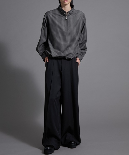 Loose/ルース（ルース）の「ファイヤーマンフック ハイネックハーフジップドローコード長袖シャツ（シャツ/ブラウス・メンズ・ブラック/バーガンディー/グレー・M/S/L）」の13枚目の写真