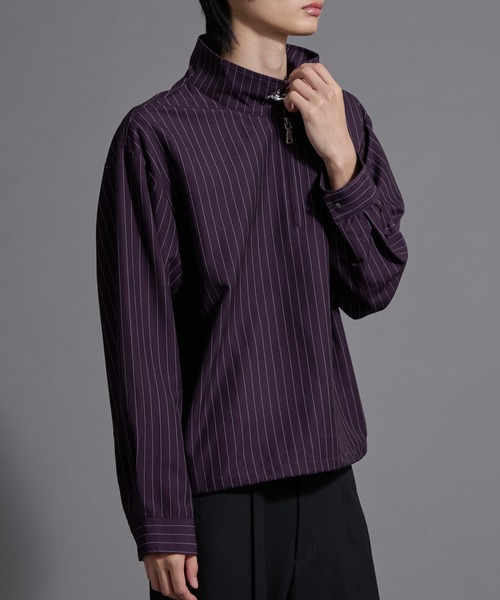 Loose/ルース（ルース）の「ファイヤーマンフック ハイネックハーフジップドローコード長袖シャツ（シャツ/ブラウス・メンズ・ブラック/バーガンディー/グレー・M/S/L）」の20枚目の写真