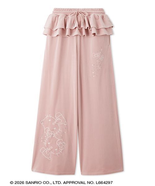 sanrio house(サンリオハウス)の「ウエストフリルベロアワイドパンツ(その他パンツ・レディース・その他2/その他17・F)」の2枚目の写真