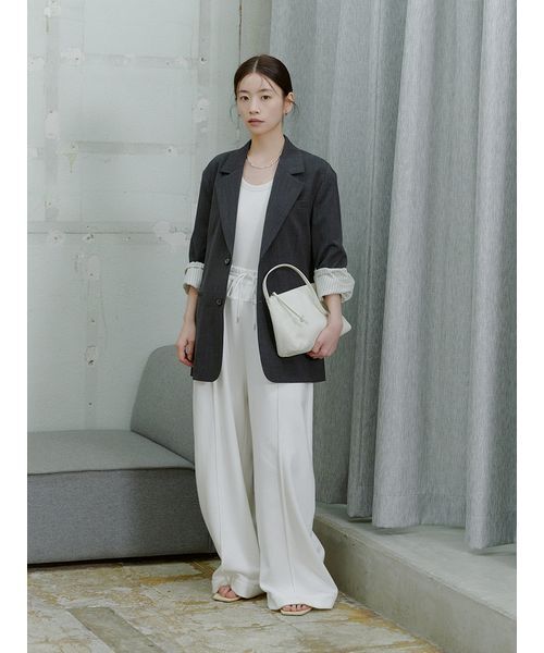 MIESROHE（ミースロエ）の「コクーンワイドスウェットパンツ（その他パンツ・レディース・ホワイト/グレー/ワインレッド・0/1）」の12枚目の写真