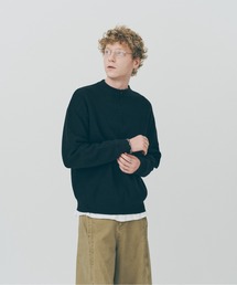 【MAISON CLUB】Half Zip Pullover Knit / ハーフジッププルオーバーニット SNF