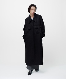 THINGS THAT MATTER | 【先行予約】DOUBLE CHEST POKET SHAGGY LONG COAT / ダブルチェストポケットシャギーロングコート(ダウンジャケット/コート)