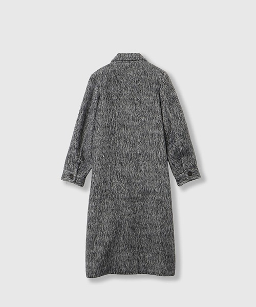THINGS THAT MATTER(シングス ザット マター)の「【先行予約】DOUBLE CHEST POKET SHAGGY LONG COAT / ダブルチェストポケットシャギーロングコート(ダウンジャケット/コート・レディース・ブラック/グレー・FREE)」の21枚目の写真