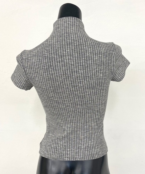 non-hedge(ノンヘッジ)の「リブハイネックロゴトップス(Tシャツ/カットソー・レディース・ブラック/ベージュ/イエロー/ピンク・FREE)」の21枚目の写真