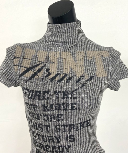 non-hedge(ノンヘッジ)の「リブハイネックロゴトップス(Tシャツ/カットソー・レディース・ブラック/ベージュ/イエロー/ピンク・FREE)」の22枚目の写真