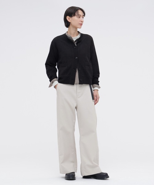 MHL.(エムエイチエル)の「ASH WOOL(カーディガン/ボレロ・レディース・オリーブドラブ/ライトブラウン・2)」の8枚目の写真