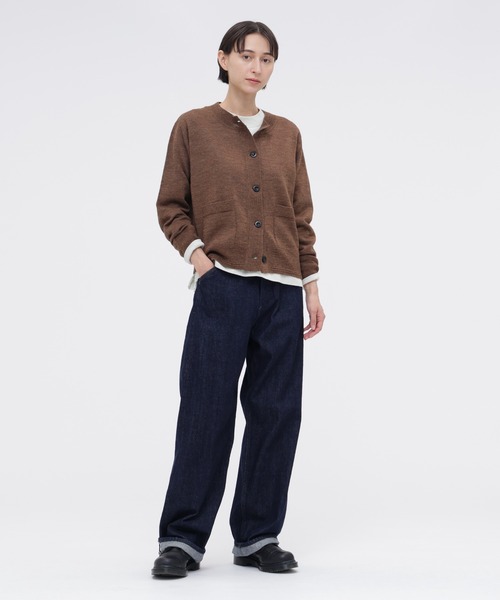 MHL.(エムエイチエル)の「ASH WOOL(カーディガン/ボレロ・レディース・オリーブドラブ/ライトブラウン・2)」の3枚目の写真