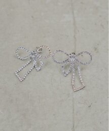 Chico | ビジューリボンピアス(ピアス(両耳用))