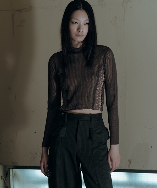 TELOPLAN(テーロプラン)の「【TELOPLAN】26AW新作 Arlo Top / アーロトップ(Tシャツ/カットソー・レディース・BLACK/GRAY/LT.Blue・ONE SIZE)」の11枚目の写真