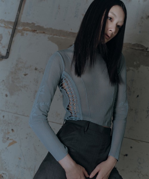 TELOPLAN(テーロプラン)の「【TELOPLAN】26AW新作 Arlo Top / アーロトップ(Tシャツ/カットソー・レディース・BLACK/GRAY/LT.Blue・ONE SIZE)」の8枚目の写真