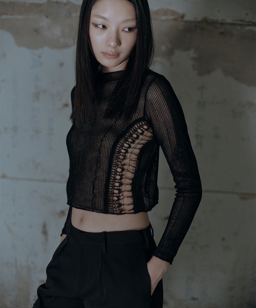 TELOPLAN(テーロプラン)の「【TELOPLAN】26AW新作 Arlo Top / アーロトップ(Tシャツ/カットソー・レディース・BLACK/GRAY/LT.Blue・ONE SIZE)」の10枚目の写真