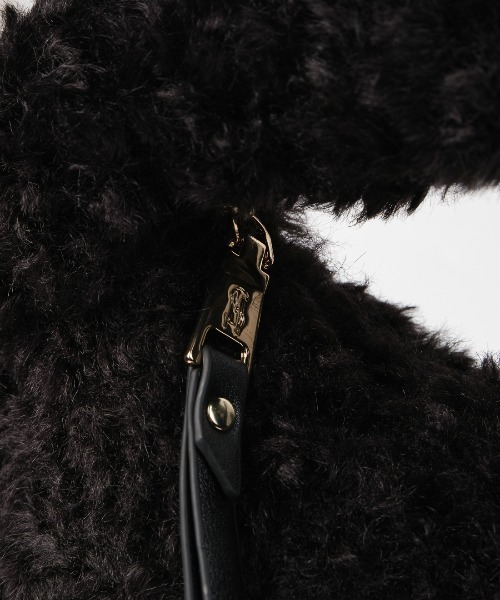 STEVE MADDEN(スティーブマデン)の「ファーラウンドバッグ/S.MADDEN BFLUFFY-XA(ハンドバッグ・レディース・ブラック×ゴールド/レオパード・F)」の14枚目の写真
