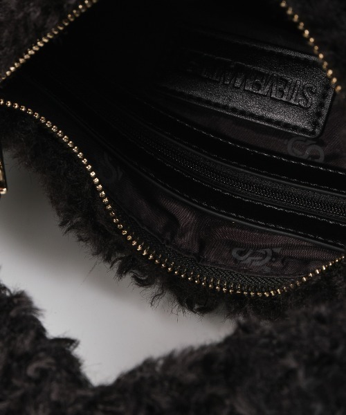 STEVE MADDEN(スティーブマデン)の「ファーラウンドバッグ/S.MADDEN BFLUFFY-XA(ハンドバッグ・レディース・ブラック×ゴールド/レオパード・F)」の15枚目の写真