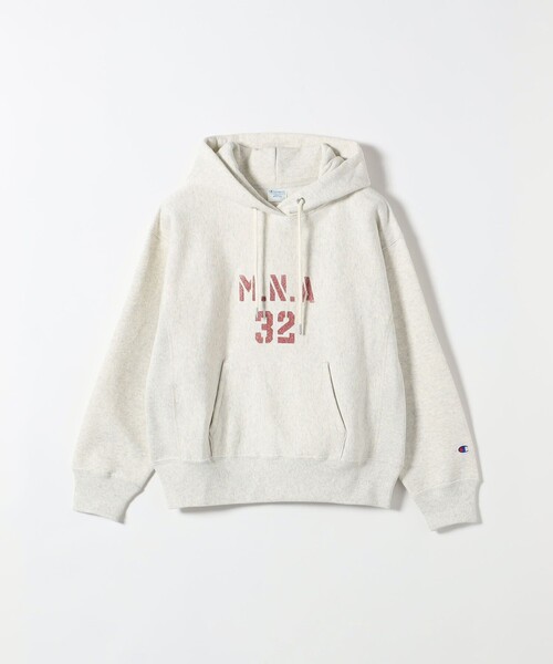 Champion(チャンピオン)の「Champion:〈洗濯機可能〉リバースウィーブ(R) 裏起毛 フーディー パーカー(パーカー・レディース・ネイビー/ブラウン/ライトグレー・ONE SIZE)」の1枚目の写真