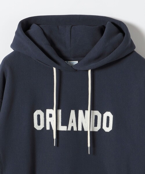 Champion(チャンピオン)の「Champion:〈洗濯機可能〉リバースウィーブ(R) 裏起毛 フーディー パーカー(パーカー・レディース・ネイビー/ブラウン/ライトグレー・ONE SIZE)」の5枚目の写真