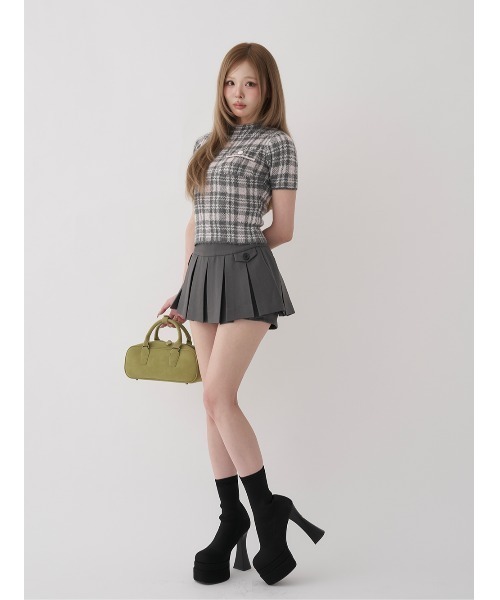 Darich(ダーリッチ)の「Autumn Graceプリーツミニスカート(スカート・レディース・ブラウン/ブラック/ピンク/グレー/ベージュ・M/S)」の8枚目の写真