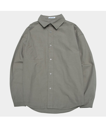 ESSENTIALS COMPORT ベーシック スタンダードカラー オーバーサイズ コットン 長袖 シャツ_2COLOR