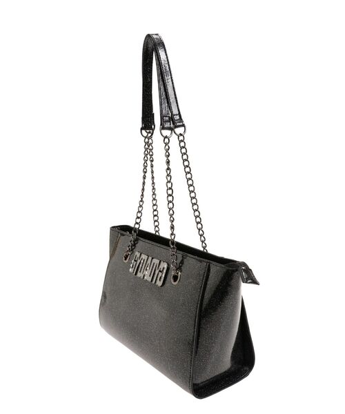 GYDA（ジェイダ）の「GYDADYGプレートGLITTER BAG（トートバッグ・レディース・レッド/シルバー/ブラック・FREE）」の6枚目の写真