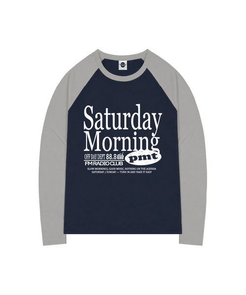 PRIMATE(プライメイト)の「DIAL オーバーサイズ ビビッド ラグラン ロングスリーブ 4色展開(Tシャツ/カットソー・レディース・ネイビー/レッド/ピンク/イエロー・1/2)」の1枚目の写真