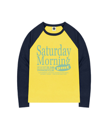 ラグランTシャツ」に該当するイエロー/黄色系のファッション通販
