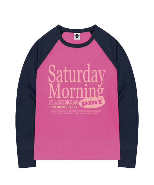 PRIMATE(プライメイト)の「DIAL オーバーサイズ ビビッド ラグラン ロングスリーブ 4色展開(Tシャツ/カットソー・レディース・ネイビー/レッド/ピンク/イエロー・1/2)」の5枚目の写真