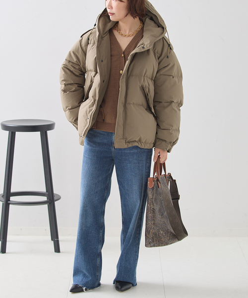 journal standard L'essage(ジャーナルスタンダードレサージュ)の「《追加》STAMMBAUM*L'ESSAGEショートダウンコート(その他アウター・レディース・ブラウン系その他/ブラック・FREE)」の8枚目の写真
