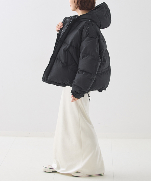 journal standard L'essage(ジャーナルスタンダードレサージュ)の「《追加》STAMMBAUM*L'ESSAGEショートダウンコート(その他アウター・レディース・ブラウン系その他/ブラック・FREE)」の12枚目の写真