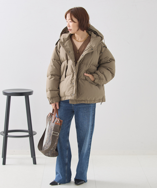 journal standard L'essage(ジャーナルスタンダードレサージュ)の「《追加》STAMMBAUM*L'ESSAGEショートダウンコート(その他アウター・レディース・ブラウン系その他/ブラック・FREE)」の18枚目の写真