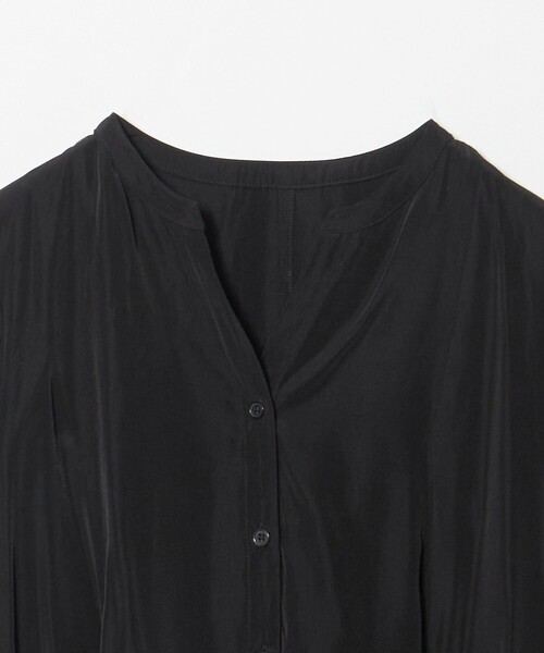 A DAY IN THE LIFE UNITED ARROWS(アデイインザライフユナイテッドアローズ)の「フレア キーネックシャツ <A DAY IN THE LIFE>(シャツ/ブラウス・レディース・オフホワイト/ライトピンク/ブラック・FREE)」の11枚目の写真