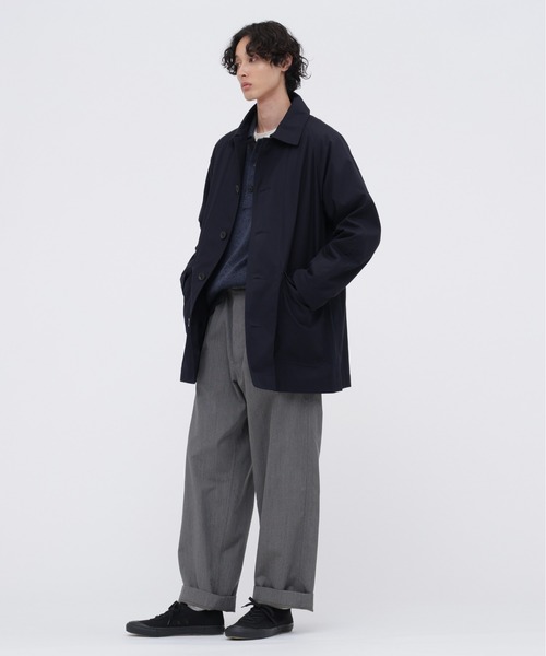 MHL.（エムエイチエル）の「WASHABLE DRY WOOL（ニット/セーター・メンズ・ダークブラウン/インディゴブルー・LARGE/MEDIUM）」の9枚目の写真