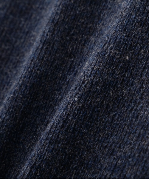 MHL.（エムエイチエル）の「WASHABLE DRY WOOL（ニット/セーター・メンズ・ダークブラウン/インディゴブルー・LARGE/MEDIUM）」の12枚目の写真