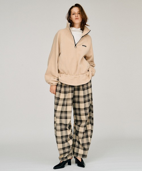 PRANK PROJECT(プランクプロジェクト)の「【2026Winter Pre-Order】フリースペプラムトップ / Fleece Peplum Top(その他アウター・レディース・アイボリー/グレー/ネイビー・FREE)」の5枚目の写真
