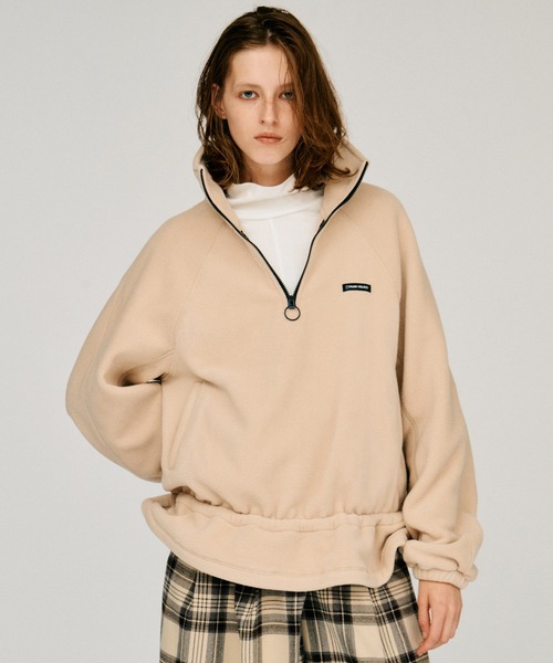 PRANK PROJECT(プランクプロジェクト)の「【2026Winter Pre-Order】フリースペプラムトップ / Fleece Peplum Top(その他アウター・レディース・アイボリー/グレー/ネイビー・FREE)」の9枚目の写真