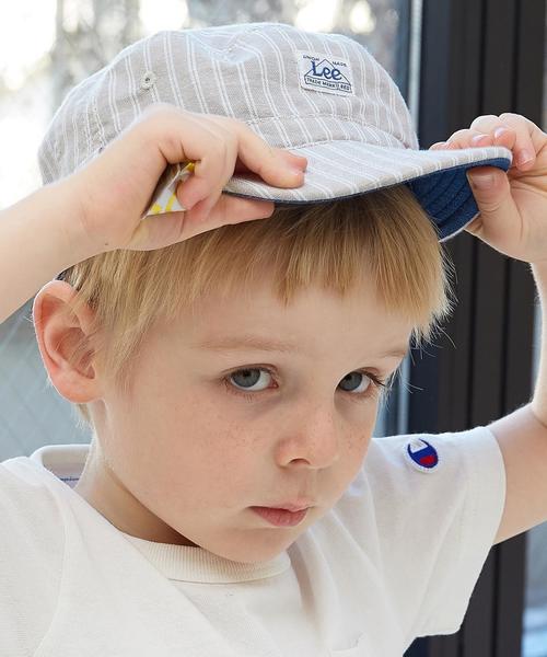 Lee（リー）の「【LEE(リー)】 リバーシブル キャップ（キャップ・キッズ・ベージュ/ネイビー・52cm/54cm）」の2枚目の写真