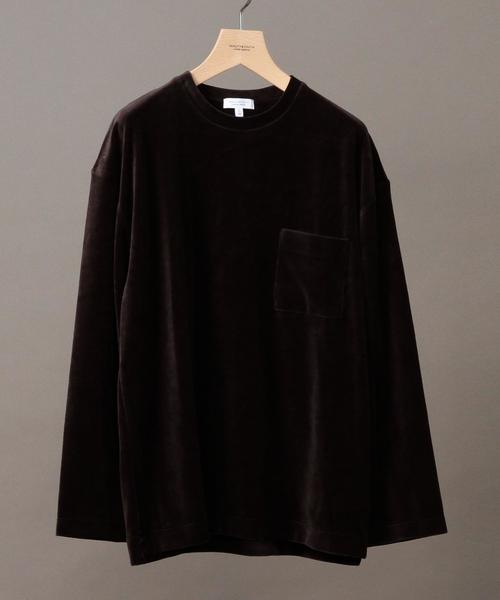 BEAUTY&YOUTH UNITED ARROWS(ビューティーアンドユースユナイテッドアローズ)の「BY ∴ ベロア ワイドフォルム カットソー◆(Tシャツ/カットソー・メンズ・ダークグレー/ダークブラウン/パープル・SMALL/MEDIUM/LARGE/X-LARGE)」の18枚目の写真