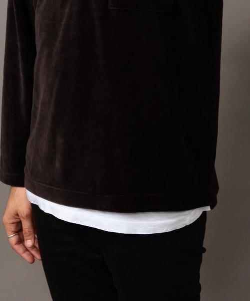 BEAUTY&YOUTH UNITED ARROWS(ビューティーアンドユースユナイテッドアローズ)の「BY ∴ ベロア ワイドフォルム カットソー◆(Tシャツ/カットソー・メンズ・ダークグレー/ダークブラウン/パープル・SMALL/MEDIUM/LARGE/X-LARGE)」の20枚目の写真