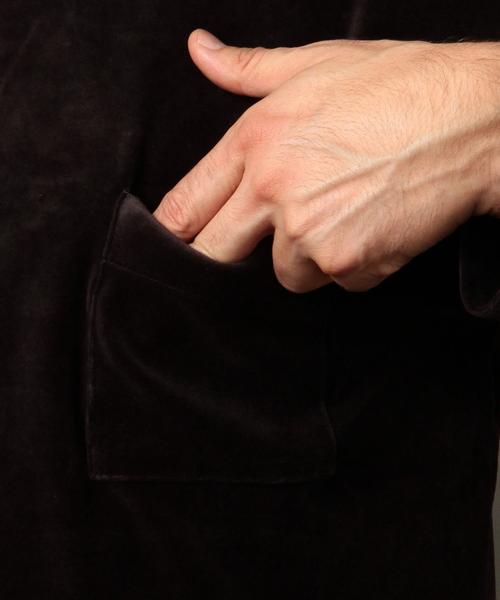 BEAUTY&YOUTH UNITED ARROWS(ビューティーアンドユースユナイテッドアローズ)の「BY ∴ ベロア ワイドフォルム カットソー◆(Tシャツ/カットソー・メンズ・ダークグレー/ダークブラウン/パープル・SMALL/MEDIUM/LARGE/X-LARGE)」の12枚目の写真