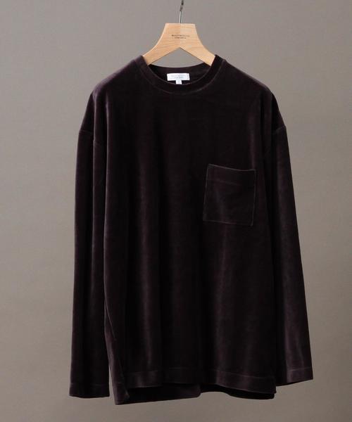 BEAUTY&YOUTH UNITED ARROWS(ビューティーアンドユースユナイテッドアローズ)の「BY ∴ ベロア ワイドフォルム カットソー◆(Tシャツ/カットソー・メンズ・ダークグレー/ダークブラウン/パープル・SMALL/MEDIUM/LARGE/X-LARGE)」の17枚目の写真