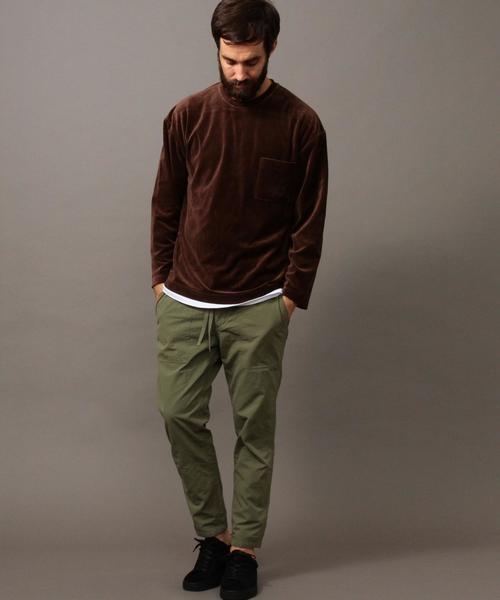 BEAUTY&YOUTH UNITED ARROWS(ビューティーアンドユースユナイテッドアローズ)の「BY ∴ ベロア ワイドフォルム カットソー◆(Tシャツ/カットソー・メンズ・ダークグレー/ダークブラウン/パープル・SMALL/MEDIUM/LARGE/X-LARGE)」の11枚目の写真