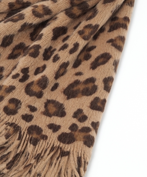 Heather（ヘザー）の「キモウストール16　737429（ストール/ショール・レディース・ブラック系その他/ホワイト系その他/レオパード/ピンク系その他・ONE SIZE）」の7枚目の写真