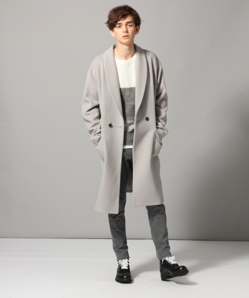 HARE(ハレ)の「ブロッキングニットプルオーバー(HARE)(ニット/セーター・メンズ・ブラック/オフホワイト/ボルドー・MEDIUM/SMALL/LARGE)」の4枚目の写真