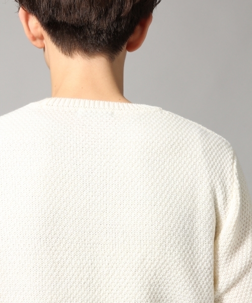 HARE(ハレ)の「ブロッキングニットプルオーバー(HARE)(ニット/セーター・メンズ・ブラック/オフホワイト/ボルドー・MEDIUM/SMALL/LARGE)」の13枚目の写真