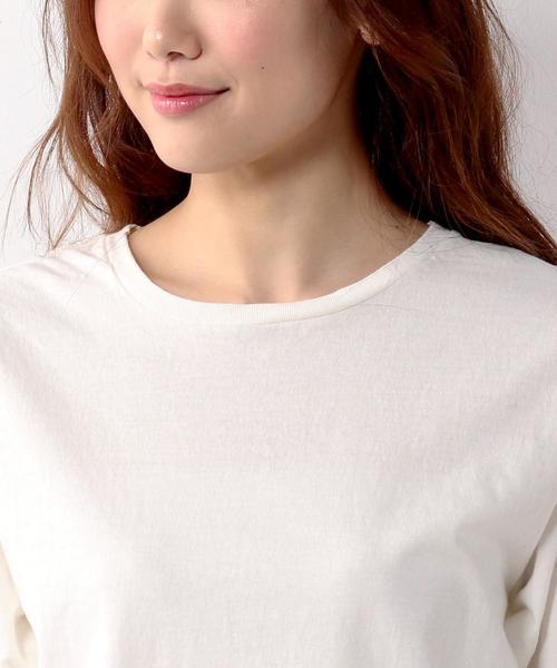 UNITED ARROWS（ユナイテッドアローズ）の「＜Hanes（ヘインズ）＞ クルーネック Tシャツ ◆（Tシャツ/カットソー・レディース・ホワイト/ブラック/ライトピンク/オリーブ・MEDIUM）」の9枚目の写真