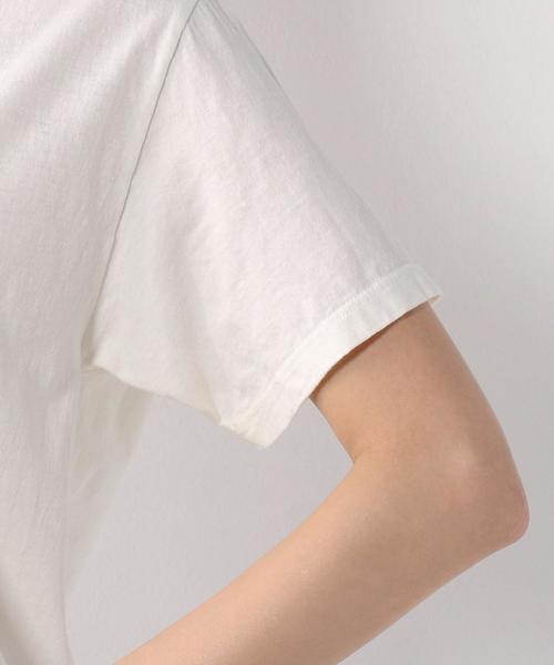 UNITED ARROWS（ユナイテッドアローズ）の「＜Hanes（ヘインズ）＞ クルーネック Tシャツ ◆（Tシャツ/カットソー・レディース・ホワイト/ブラック/ライトピンク/オリーブ・MEDIUM）」の10枚目の写真