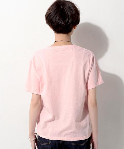 UNITED ARROWS（ユナイテッドアローズ）の「＜Hanes（ヘインズ）＞ クルーネック Tシャツ ◆（Tシャツ/カットソー・レディース・ホワイト/ブラック/ライトピンク/オリーブ・MEDIUM）」の18枚目の写真
