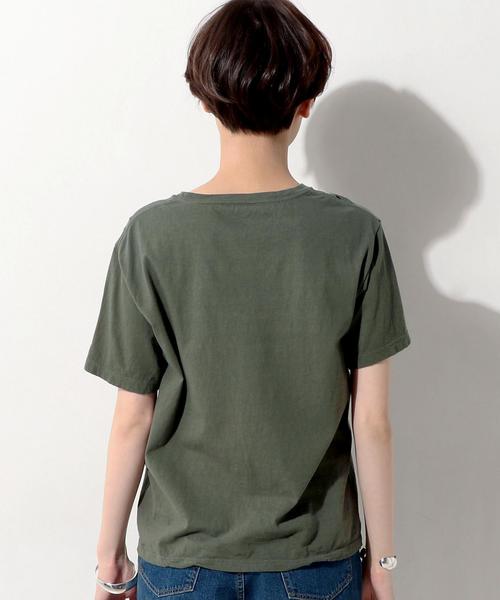 UNITED ARROWS（ユナイテッドアローズ）の「＜Hanes（ヘインズ）＞ クルーネック Tシャツ ◆（Tシャツ/カットソー・レディース・ホワイト/ブラック/ライトピンク/オリーブ・MEDIUM）」の22枚目の写真
