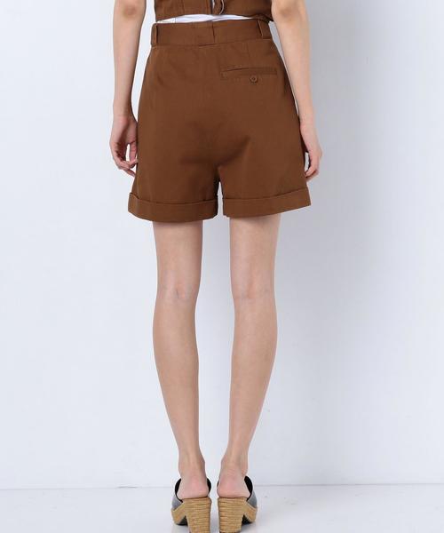 Another Edition（アナザーエディション）の「チノタックショートパンツ ◆（チノパンツ・レディース・ネイビー/ブラウン・FREE）」の3枚目の写真