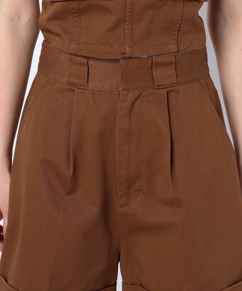 Another Edition（アナザーエディション）の「チノタックショートパンツ ◆（チノパンツ・レディース・ネイビー/ブラウン・FREE）」の10枚目の写真