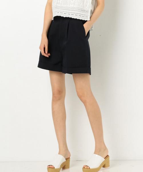 Another Edition（アナザーエディション）の「チノタックショートパンツ ◆（チノパンツ・レディース・ネイビー/ブラウン・FREE）」の14枚目の写真